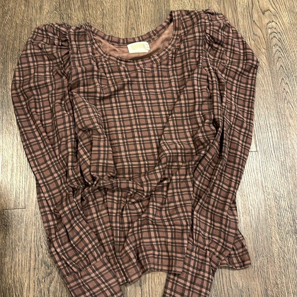Plaid top